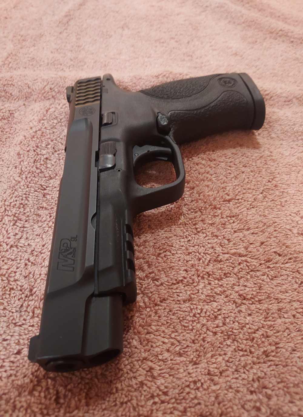 Smith & Wessom M&P9L...5".  Test fired only! Apex full trigger kit!-img-6