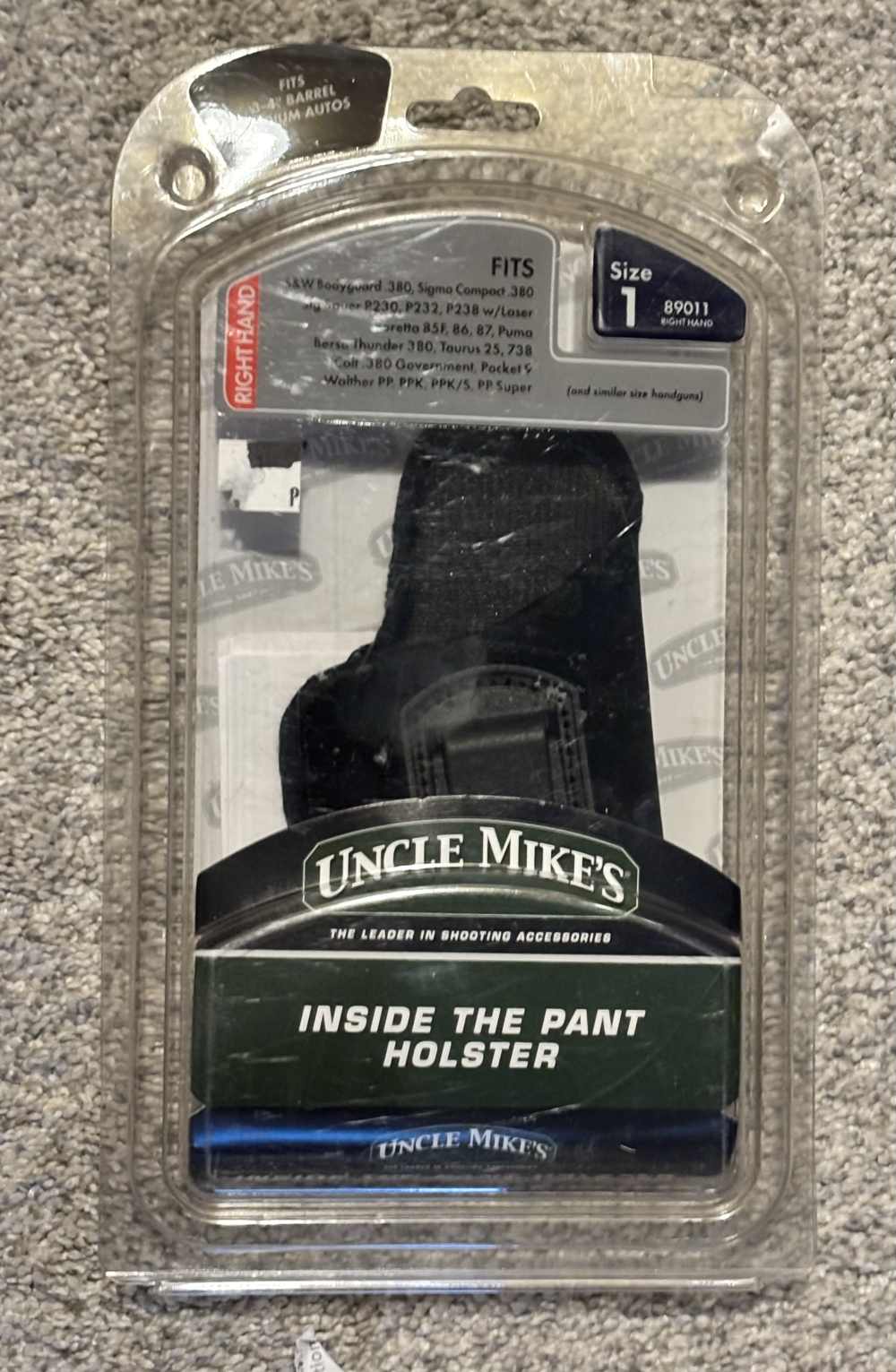 Uncle Mike's Size 1 Right Hand  Inside the Pant NOS #89011 -img-0