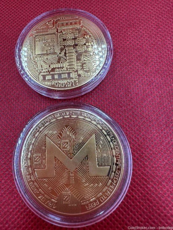 Five Gold Plated Commemorative Coins-img-4
