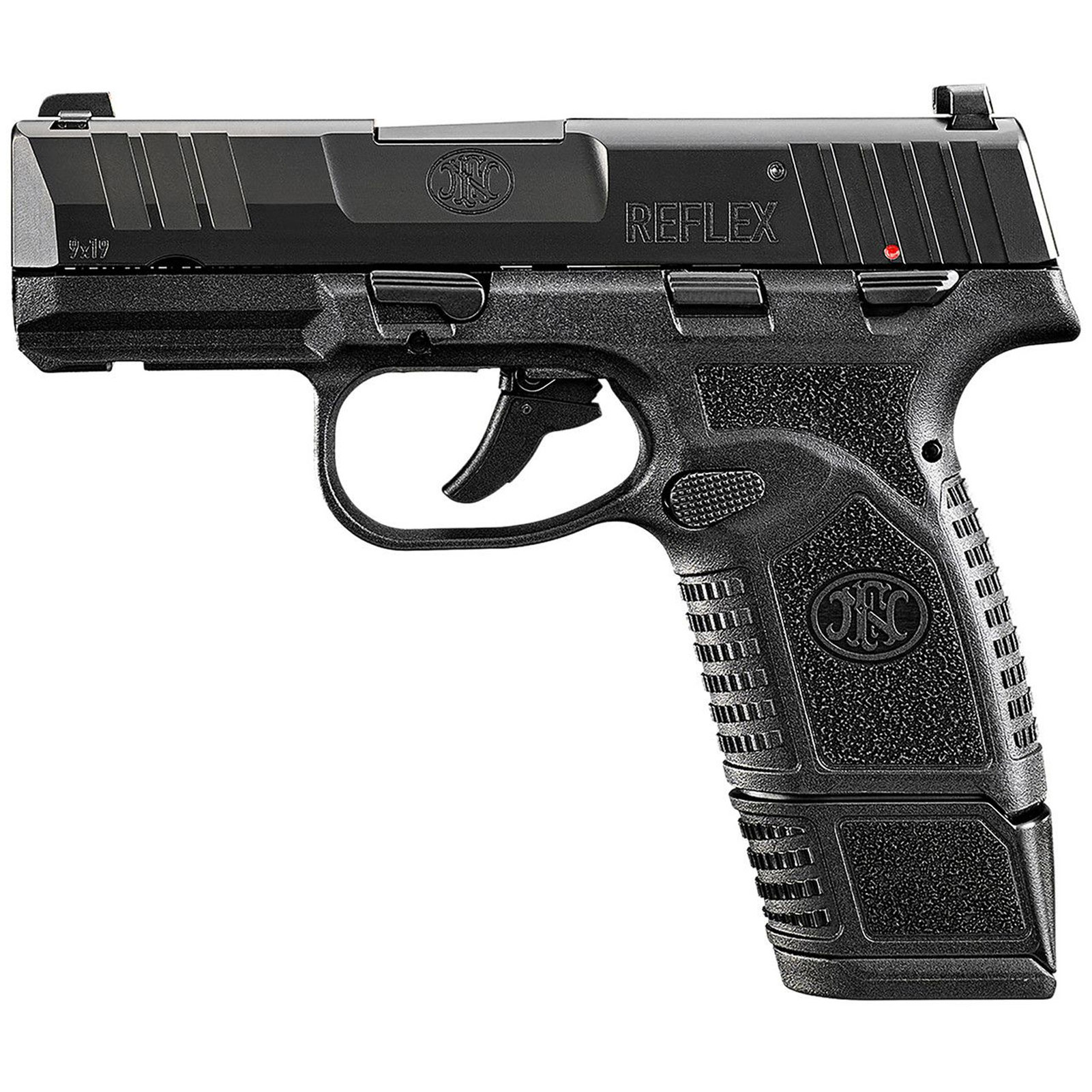 FN AMERICA Reflex 9mm Luger 3.3in 11rd/15rd Black MS Pistol FN-66-101416-img-2