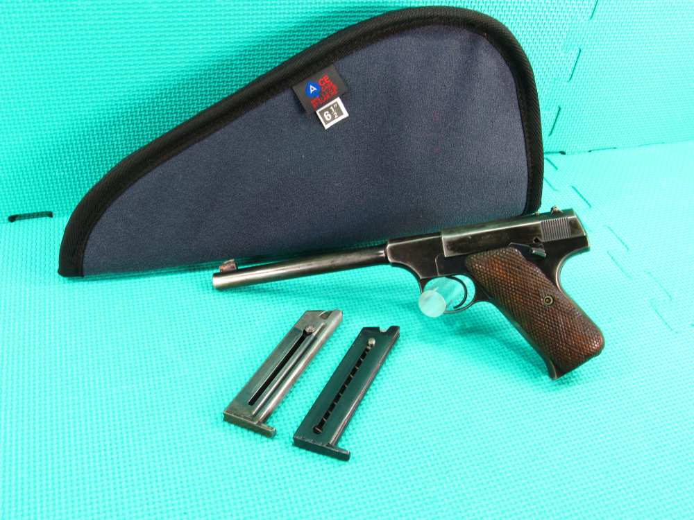 Colt Pre-Woodsman 1st Series 22 LR 6.5” Blued Semi-Auto 2 Mags Nice! -img-0