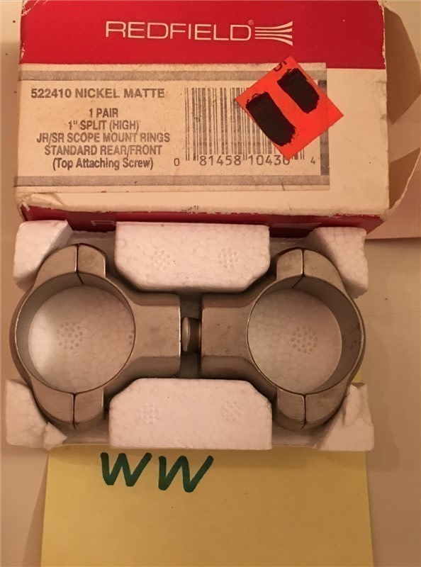 New Redfield Scope Rings 522410 Nickel High 1”-img-0