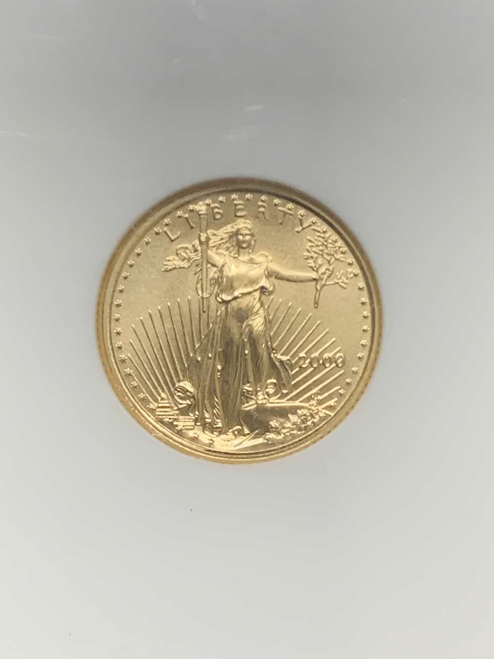 2000 Gold $5 Eagle 1/10 ounce NGC MS 69-img-2