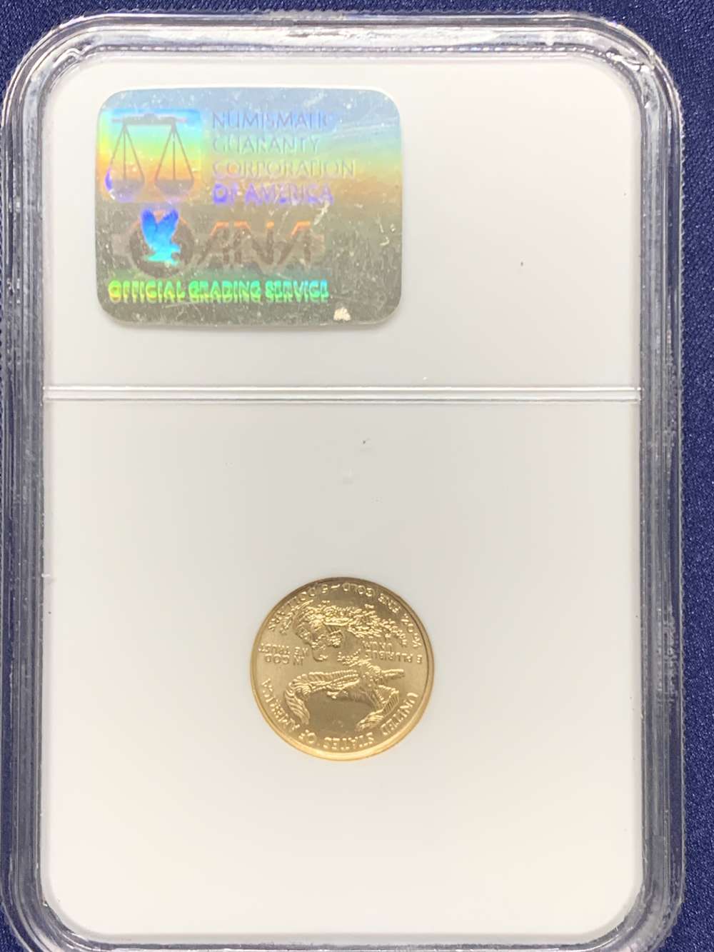 2000 Gold $5 Eagle 1/10 ounce NGC MS 69-img-1