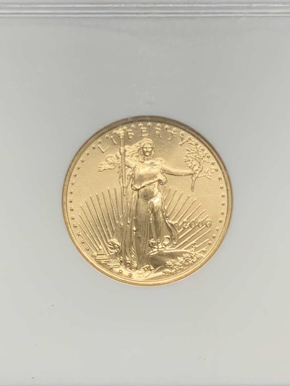2000 Gold $10 Eagle 1/4 ounce NGC MS 69-img-2