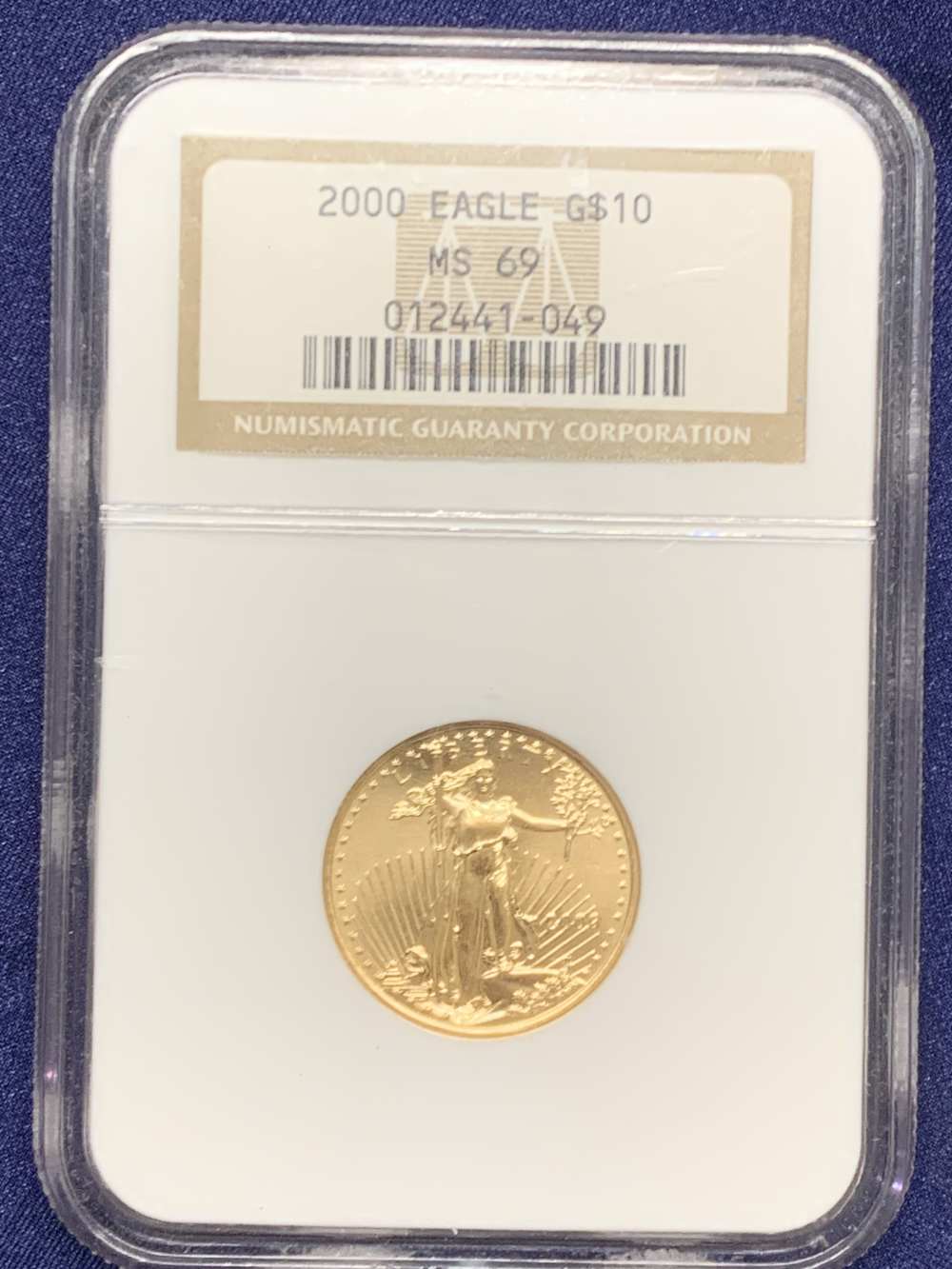 2000 Gold $10 Eagle 1/4 ounce NGC MS 69-img-0