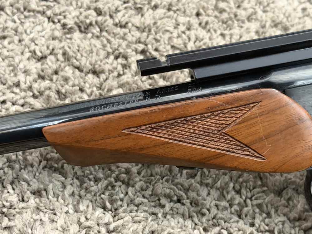 Thompson Center Contender 222 Rem 10” octagon brl engraved rare blued-img-6