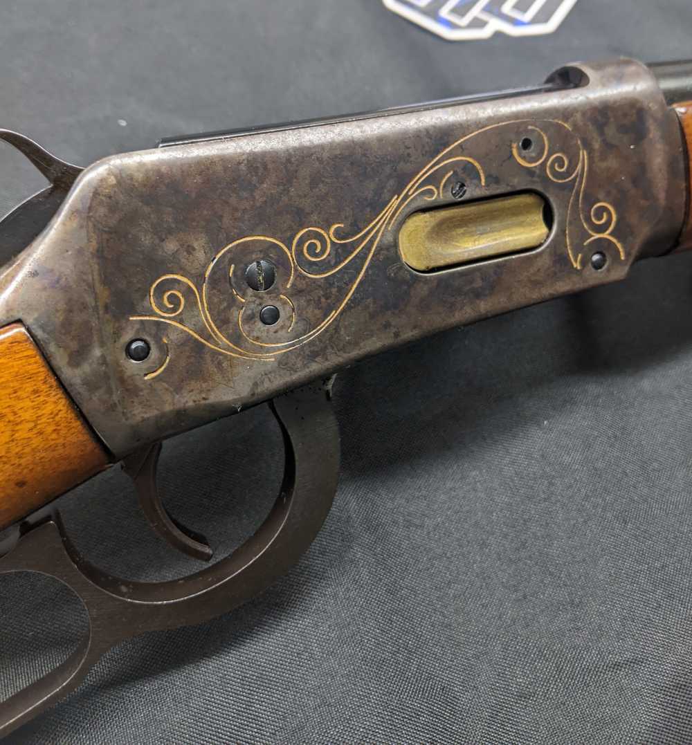 Used Winchester 94 Case Hardened Gold Inlay Saddle Ring Carbine 30-30-img-3