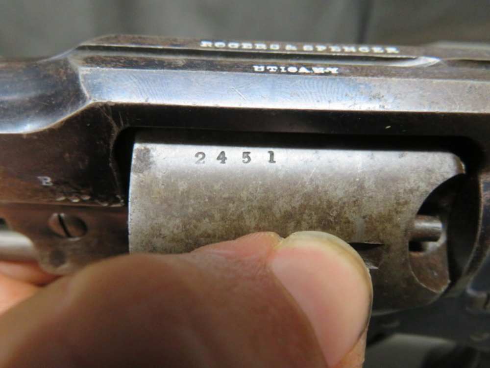 CIVIL WAR ROGERS & SPENCER ARMY MODEL REVOLVER-44 CAL-SCARCE 5000 MADE-NICE-img-25