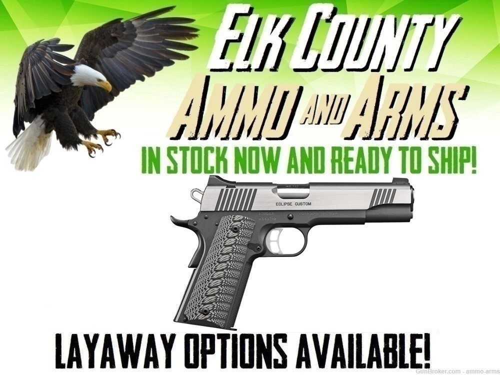 Kimber Eclipse Custom .45 ACP 5" 8 Rds Charcoal Gray 3000238-img-0