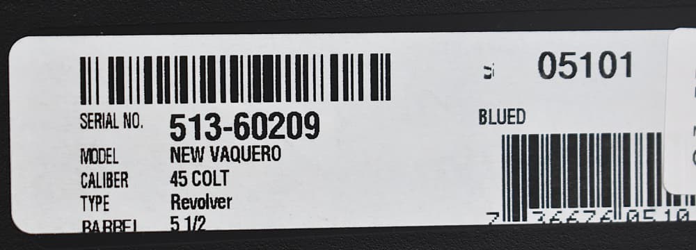 Ruger New Vaquero in .45 Colt blued 5½” barrel - NEW!-img-8