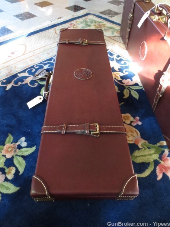 genuine leather two barrel shotgun case-img-7