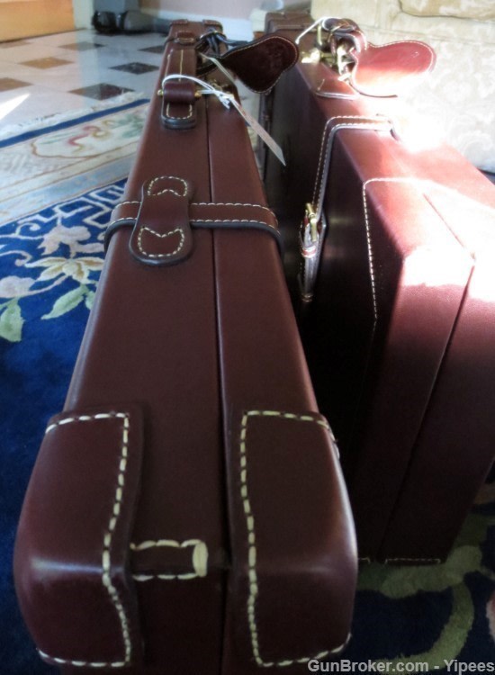 genuine leather two barrel shotgun case-img-5