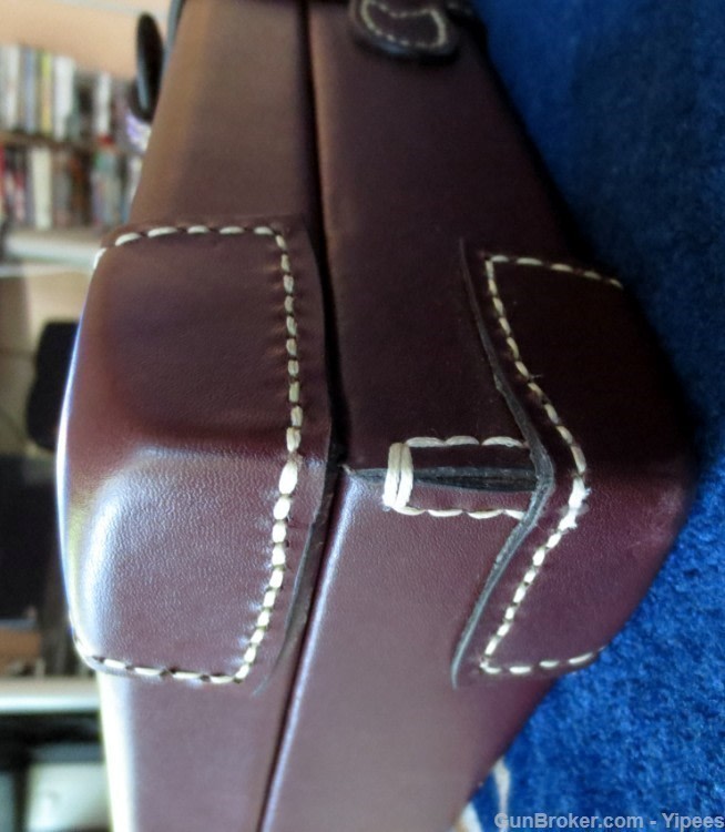 genuine leather two barrel shotgun case-img-3