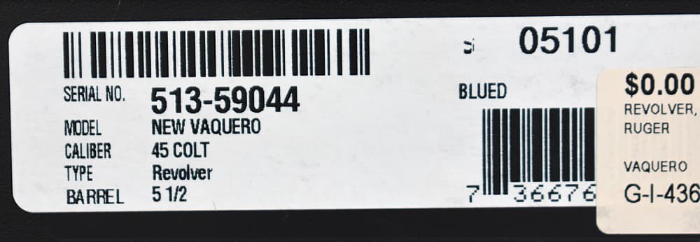 Ruger New Vaquero in .45 Colt blued 5½” barrel - NEW!-img-8