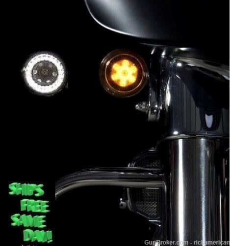PB-AW-1157-T CUSTOM DYNAMIC ProBEAM Amber/White LED Turn Signals for HARLEY-img-5