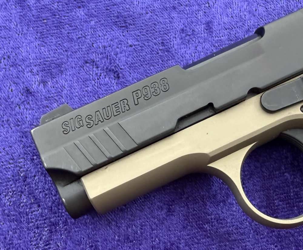 Sig Sauer P938 FDE Frame 2 Tone 938-9-CBT Siglite TLR-6 Laser Combat Boxed -img-4