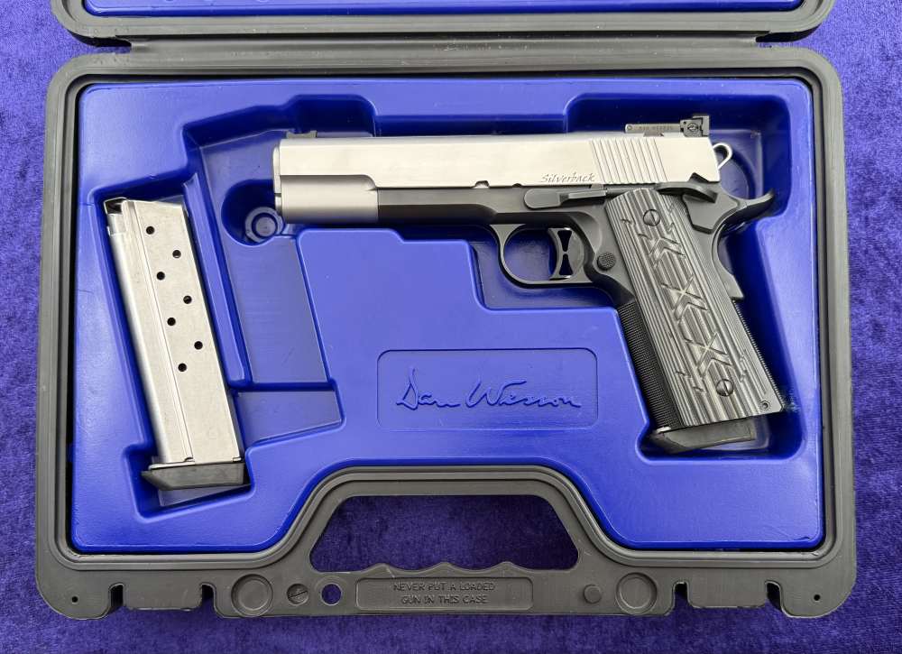 Dan Wesson 1911 Silverback 10MM Government 2 Tone Matching Box Complete-img-0