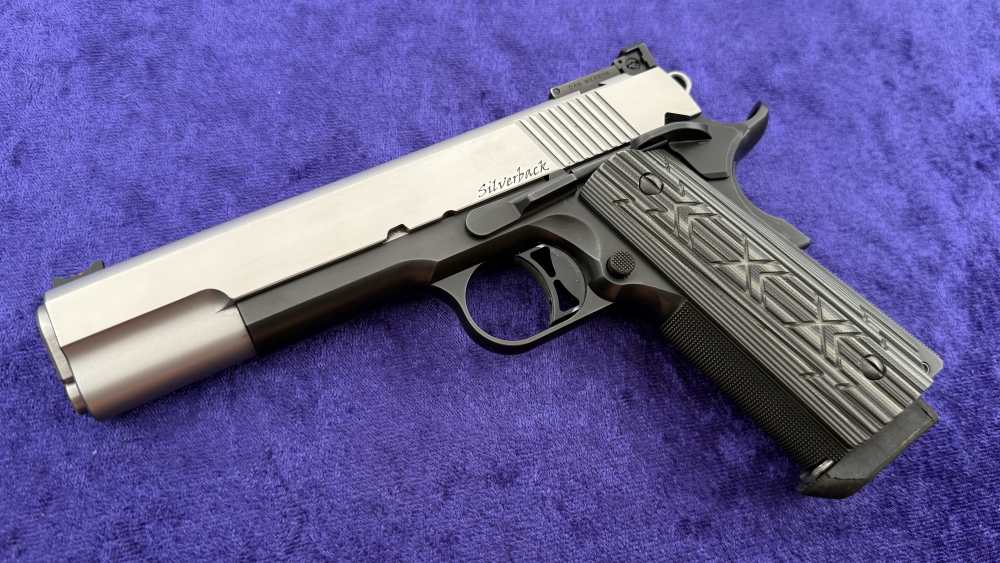 Dan Wesson 1911 Silverback 10MM Government 2 Tone Matching Box Complete-img-2