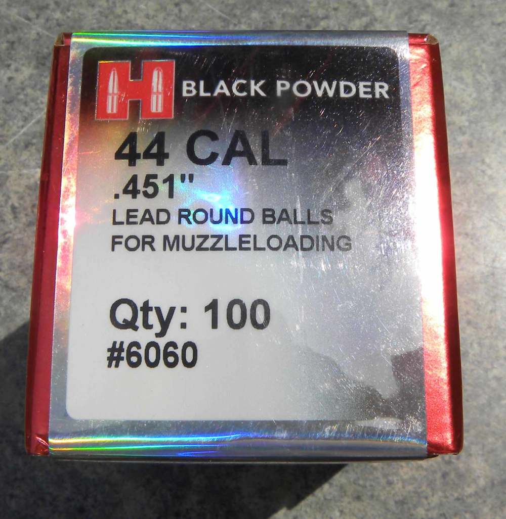 100 Ct Box of Hornady 44 Cal .451" Dia Lead Rd Balls Muzzleloading #6060-img-1