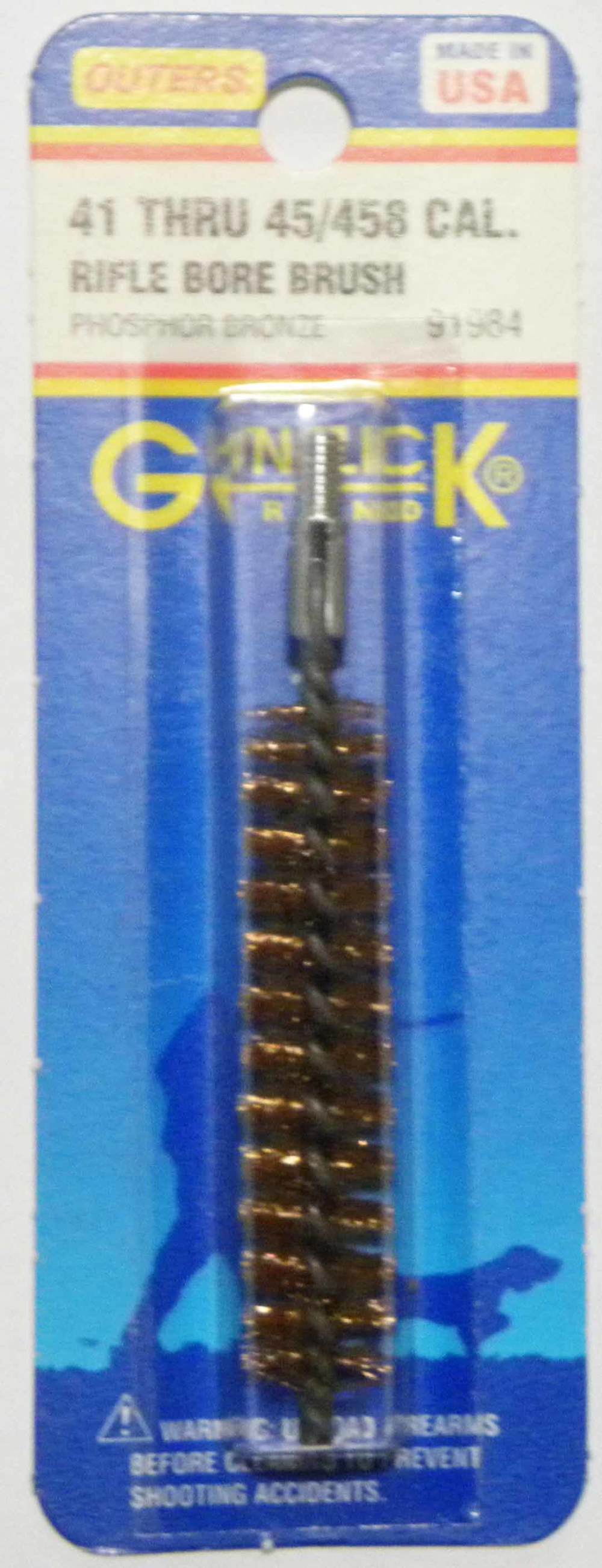 New Outer's Gunslick Phodphor Bronze Bore Brush 41 thru 45/458 Cal-img-0