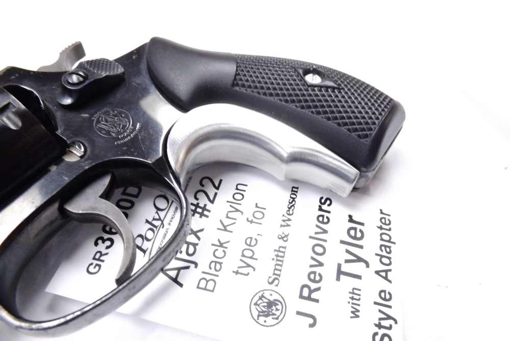 Black Ajax cpy Grips & T-Grip Tyler style Adapter S&W J Revolvers 36 60 642-img-2