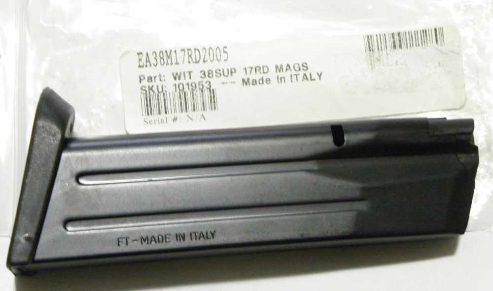 NEW EAA Witness 38 Super Full Size K38 17 Rd Steel Magazine Italy-img-0