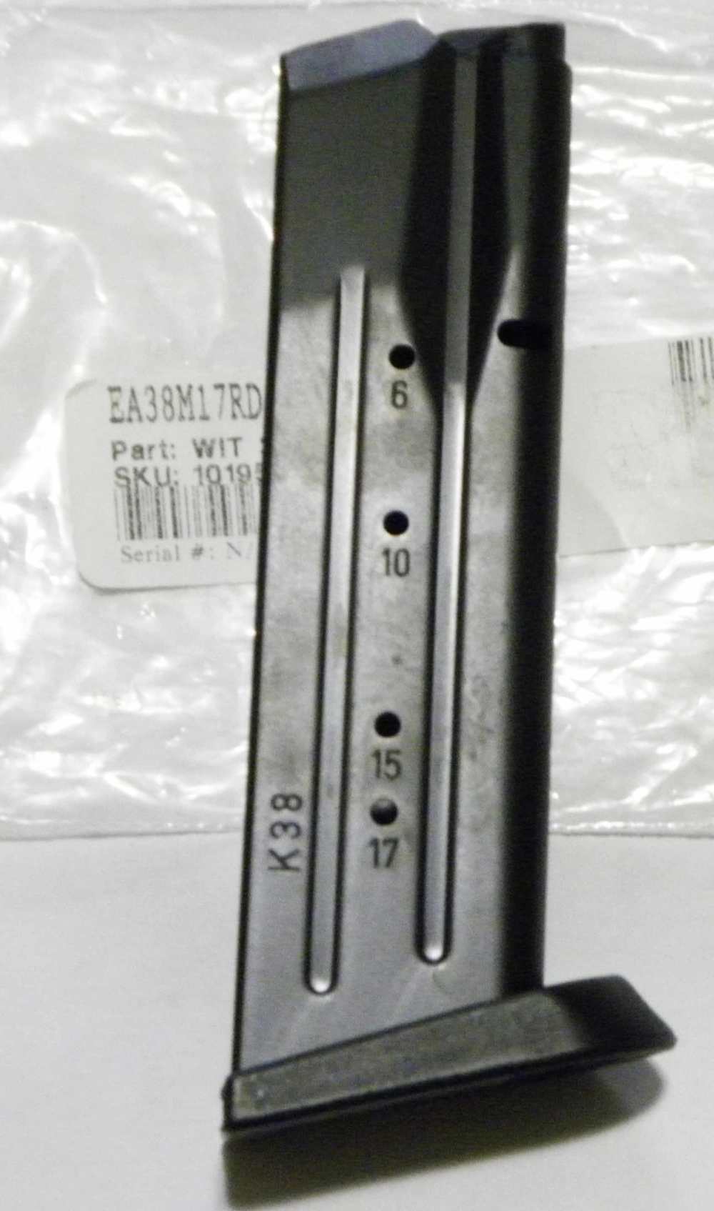 NEW EAA Witness 38 Super Full Size K38 17 Rd Steel Magazine Italy-img-2
