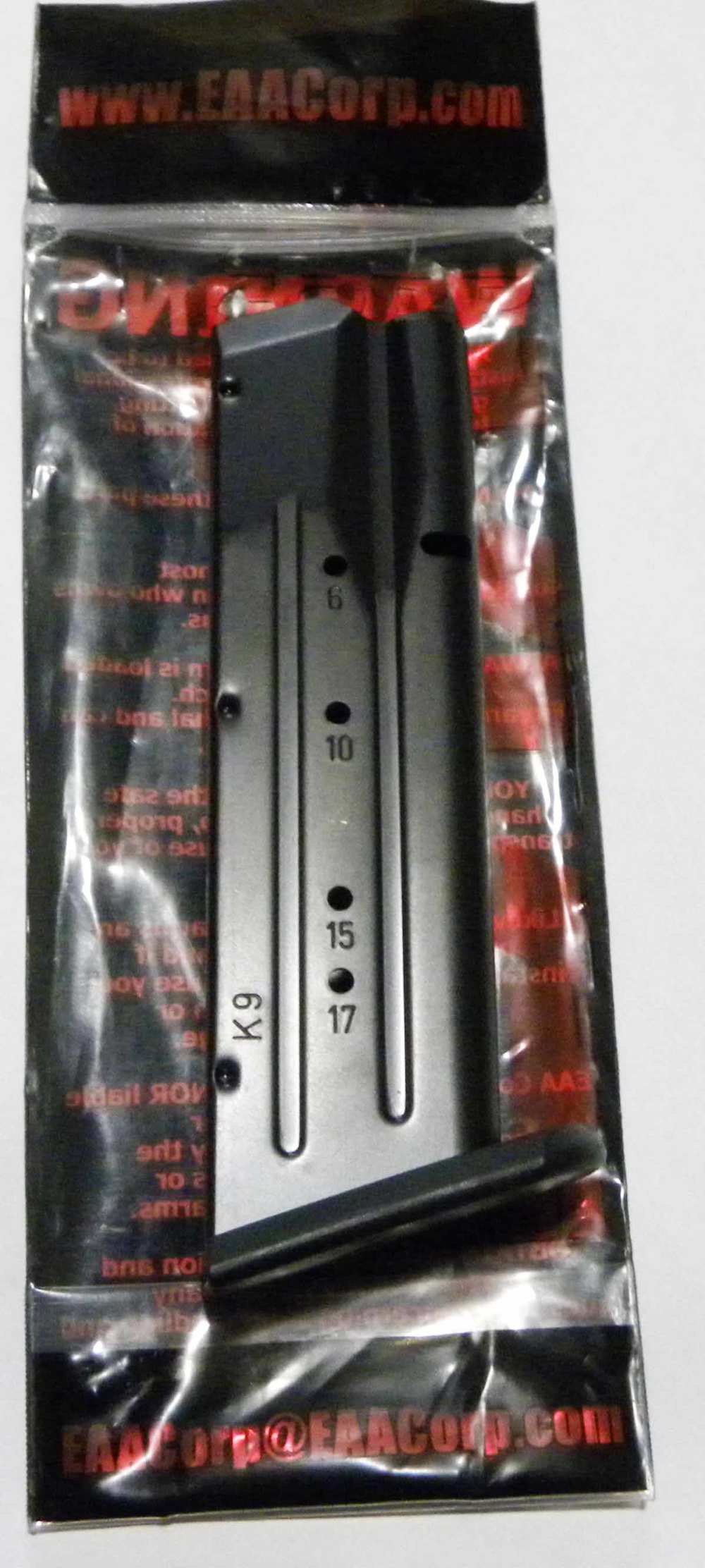EAA Witness 9mm Full Size K9 17 Rd Steel Magazine Italy-img-0