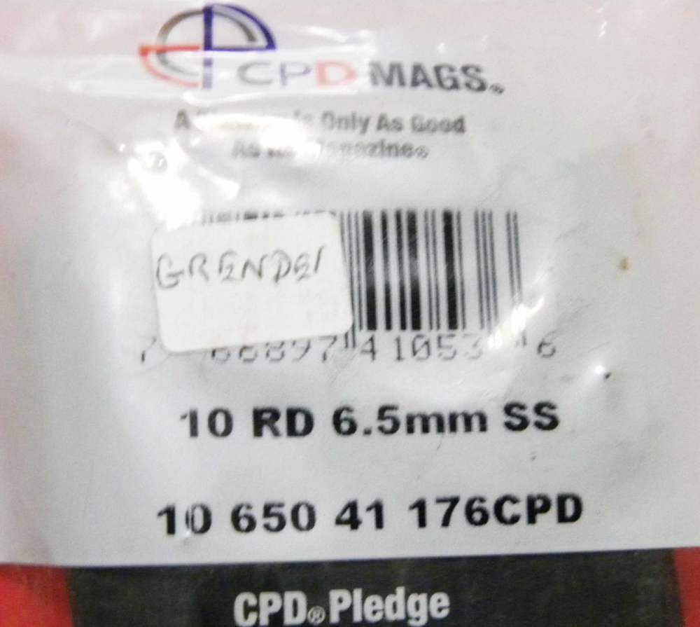 CPD MAGS AKA DURAMAG 10 Rd 6.5mm Grendel Stainless Steel Magazine New-img-1