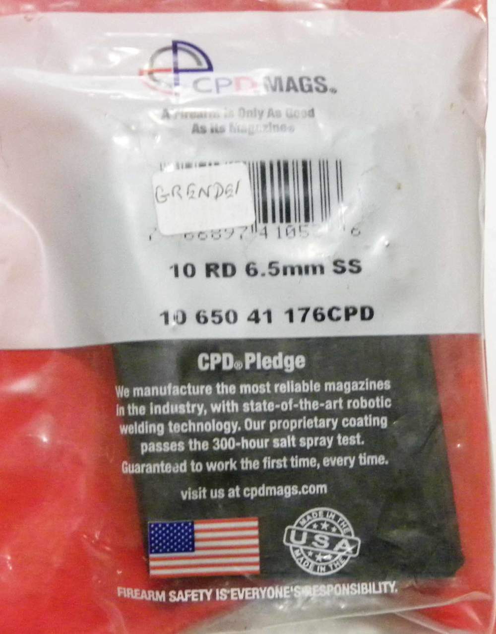CPD MAGS AKA DURAMAG 10 Rd 6.5mm Grendel Stainless Steel Magazine New-img-0
