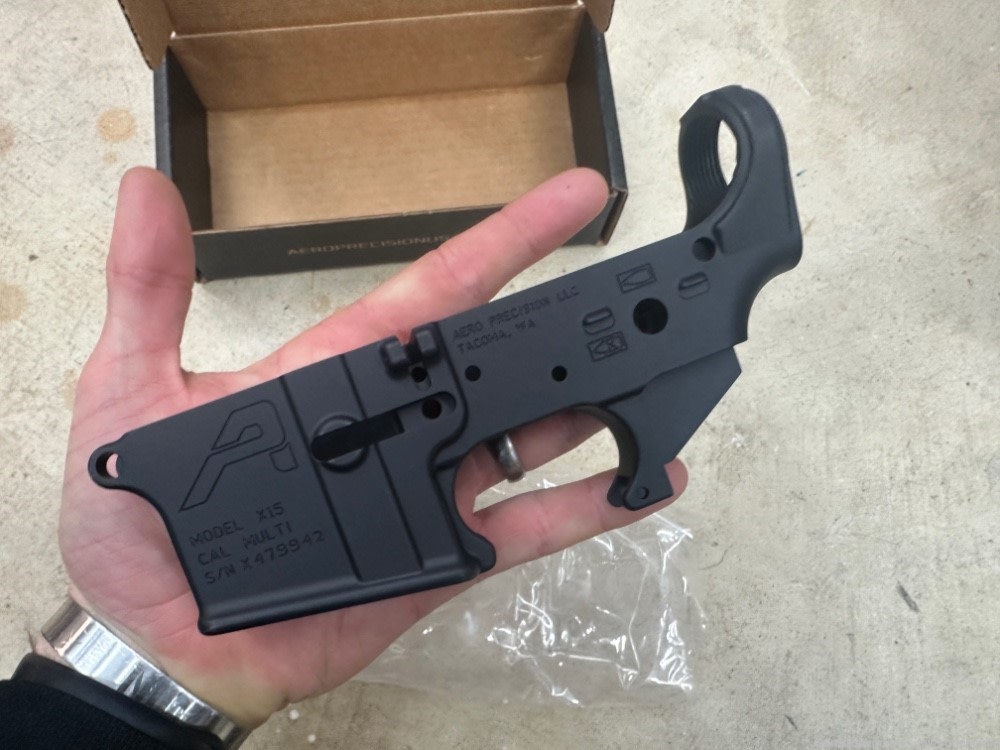 New Aero Precision AR15 STRIPPED LOWER RECEIVER, GEN 2 - BLACK-img-0