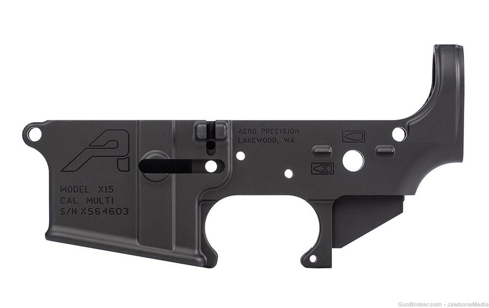 New Aero Precision AR15 STRIPPED LOWER RECEIVER, GEN 2 - BLACK-img-1