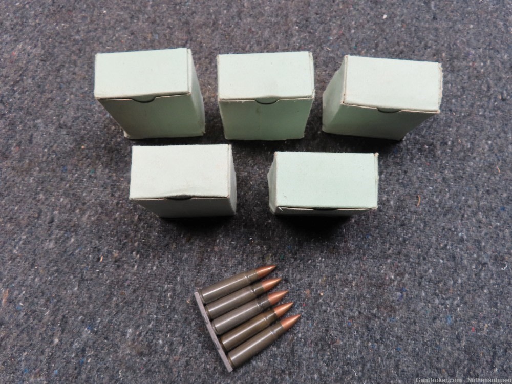 5 Boxes (75 Rds) Czech 7.62x45 Ball Ammo on Stripper Clips-1961 Dated-Clean-img-0