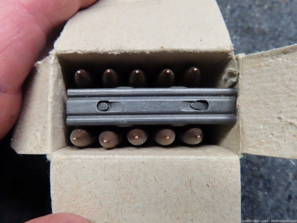 5 Boxes (75 Rds) Czech 7.62x45 Ball Ammo on Stripper Clips-1961 Dated-Clean-img-8