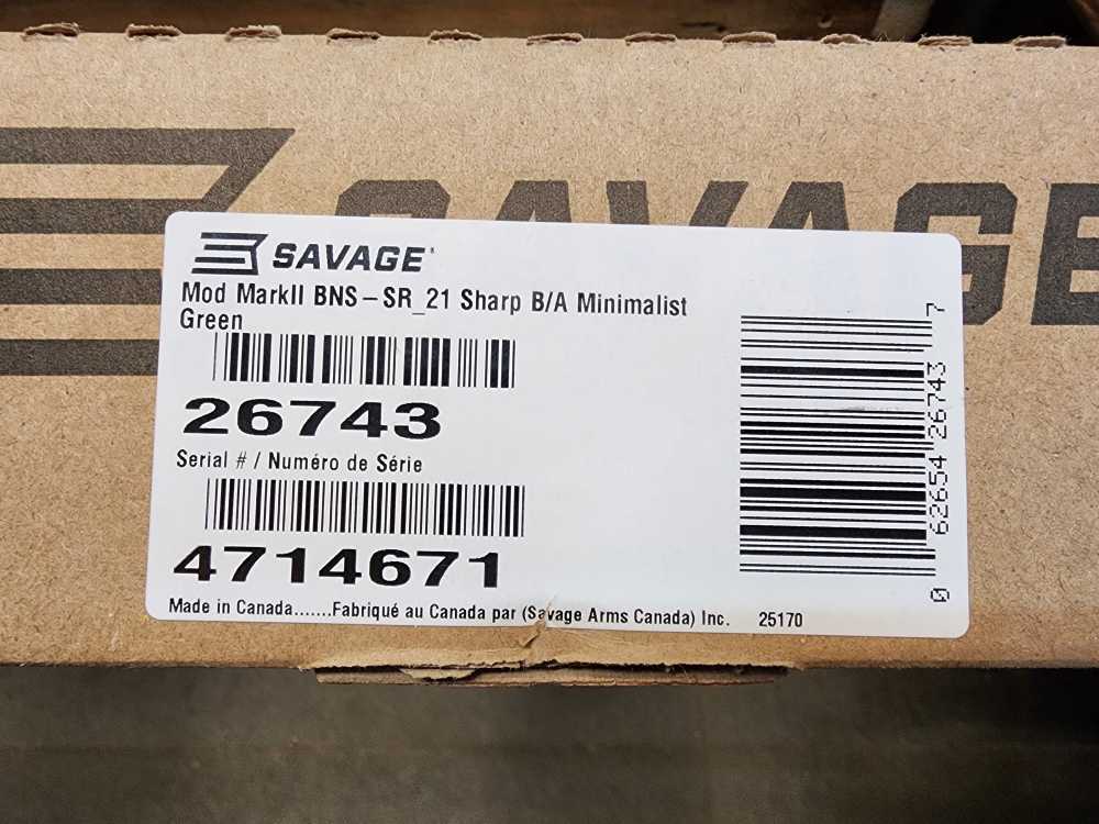 NEW! SAVAGE MARK II MINIMALIST .21 SHARP 18" THREADED BARREL 18 TB NIB MK 2-img-1