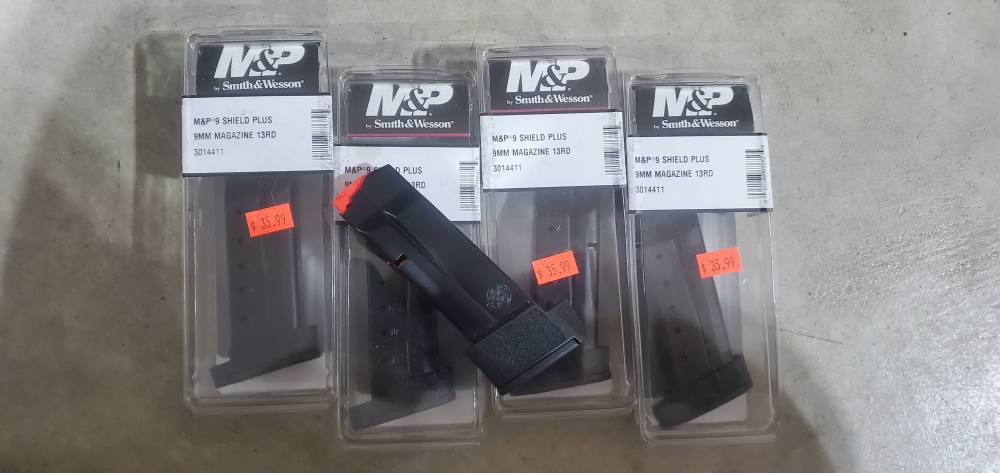 FIVE (5) S&W Shield PLUS 9mm Magazines Four 13rd ONE 15 rd *NEW-img-0