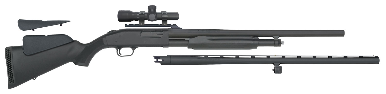 Mossberg 500 Field/Deer Combo 12 Gauge Pump Shotgun 5+1 24/28 Blued 58244-img-0