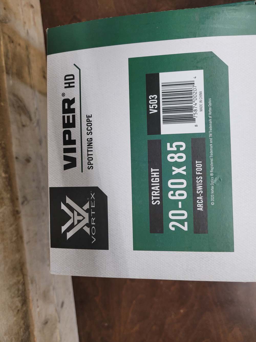 New Vortex Viper HD 20-60x85 Straight Spotting Scope V503-img-3