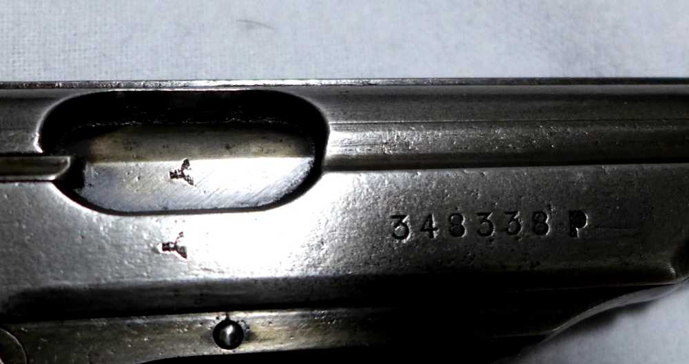 WWII 1944 German Army Walther 7.65mm PP Rig w/WaA359 Proofs-img-3