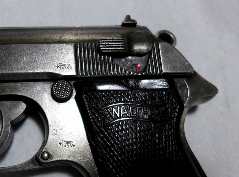 WWII 1944 German Army Walther 7.65mm PP Rig w/WaA359 Proofs-img-4