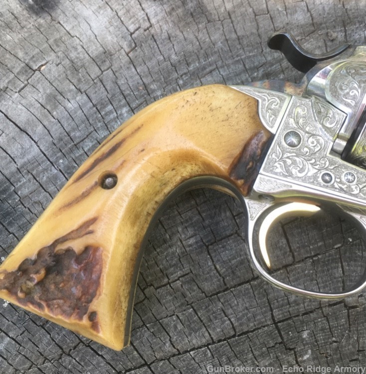 Excellent Engraved Colt Bisley 45 Colt 1903-img-10