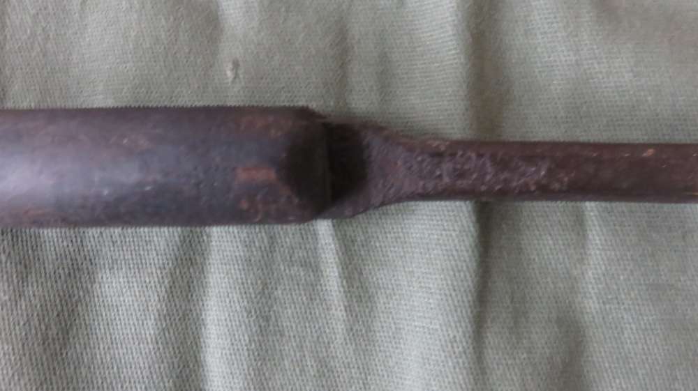 1850-1910 48" Antique Hand-Forged 4-Tine Eel Spear Gig-img-4