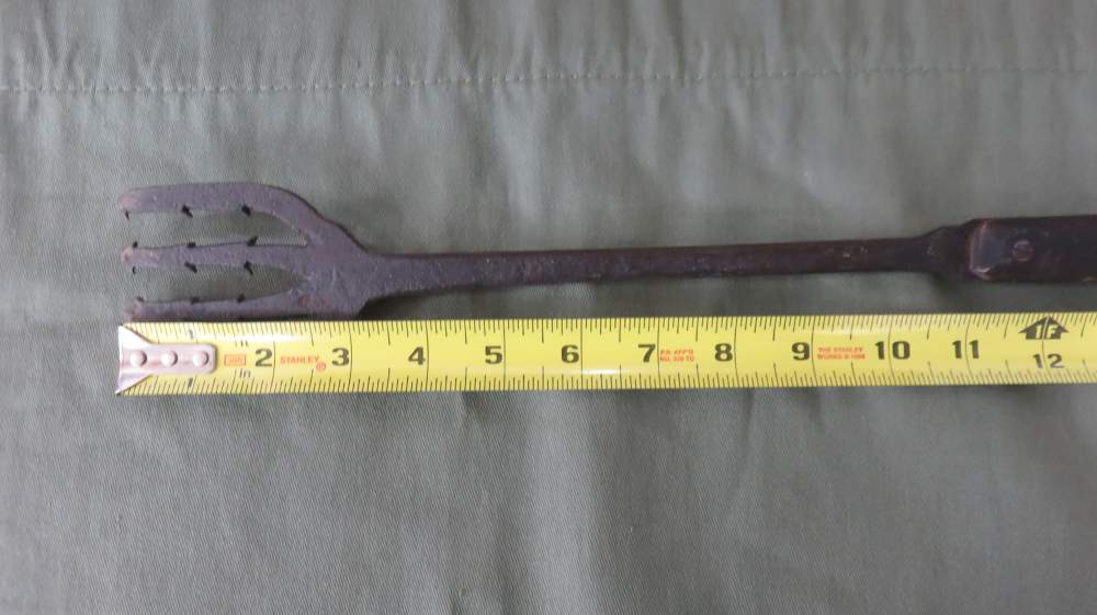 1850-1910 48" Antique Hand-Forged 4-Tine Eel Spear Gig-img-17