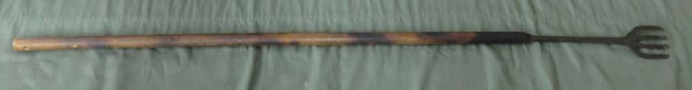 1850-1910 48" Antique Hand-Forged 4-Tine Eel Spear Gig-img-0