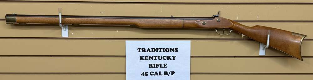 KENTUCKY RIFLE by Traditions 50 cal Black Powder VG COND-img-1