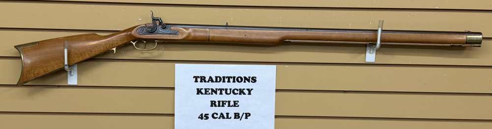 KENTUCKY RIFLE by Traditions 50 cal Black Powder VG COND-img-0