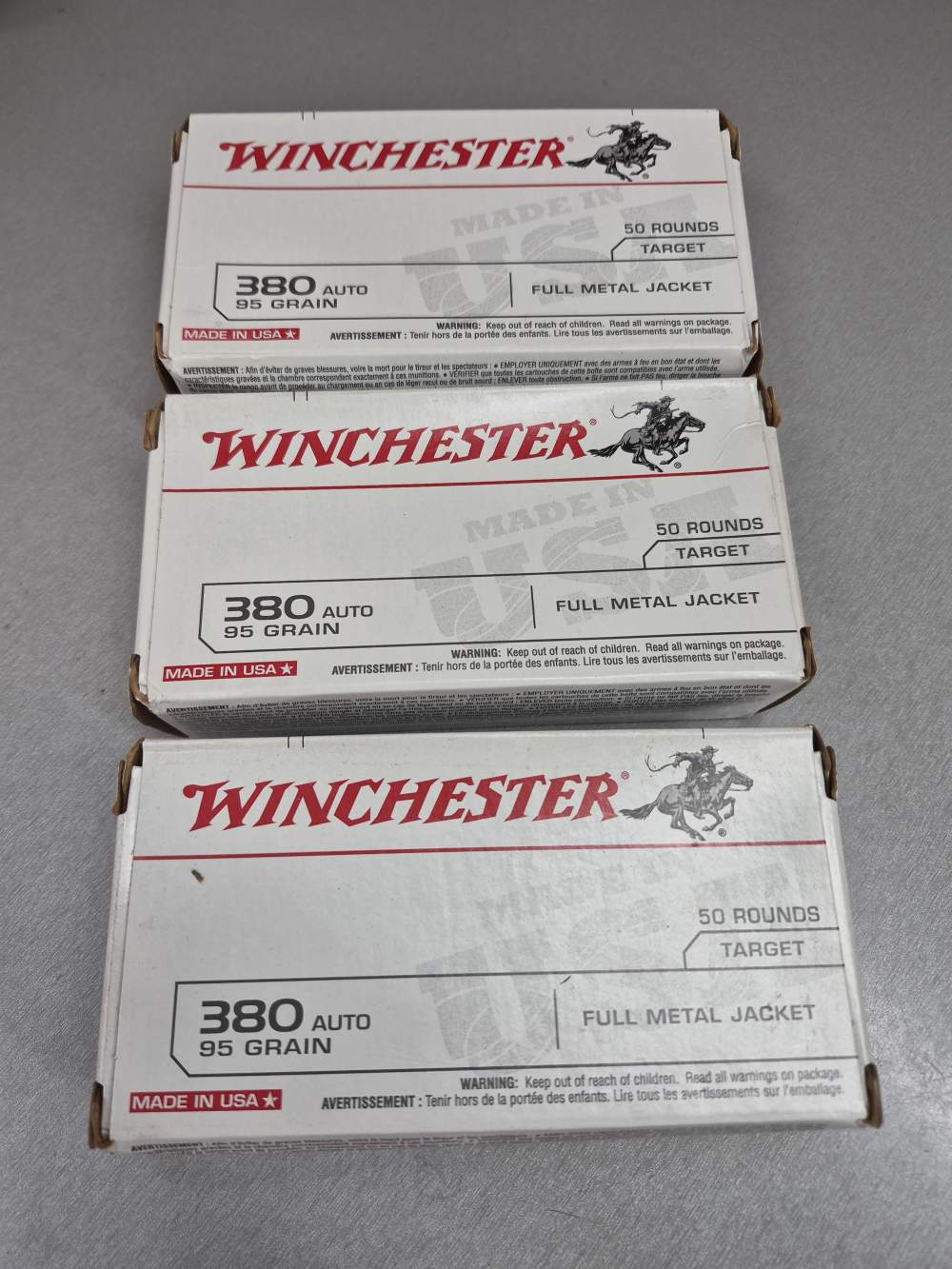 Winchester .380acp 150 rounds-img-0