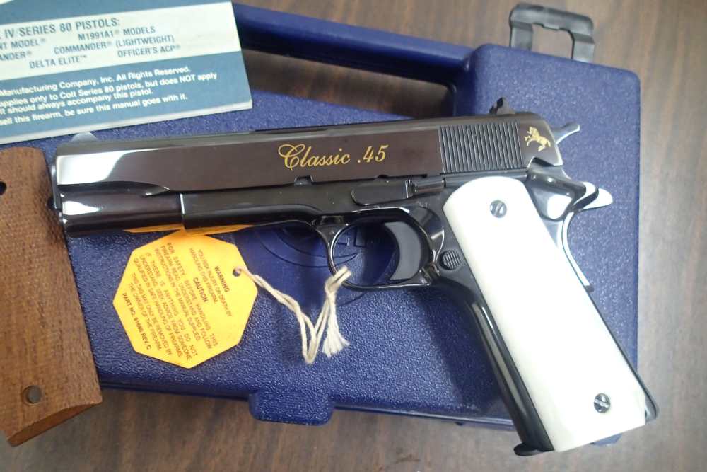 COLT 1911 SERIES 80 ROYAL BLUE "CLASSIC 45" DAVIDSONS EXCLUSIVE 1995 NIB-img-2