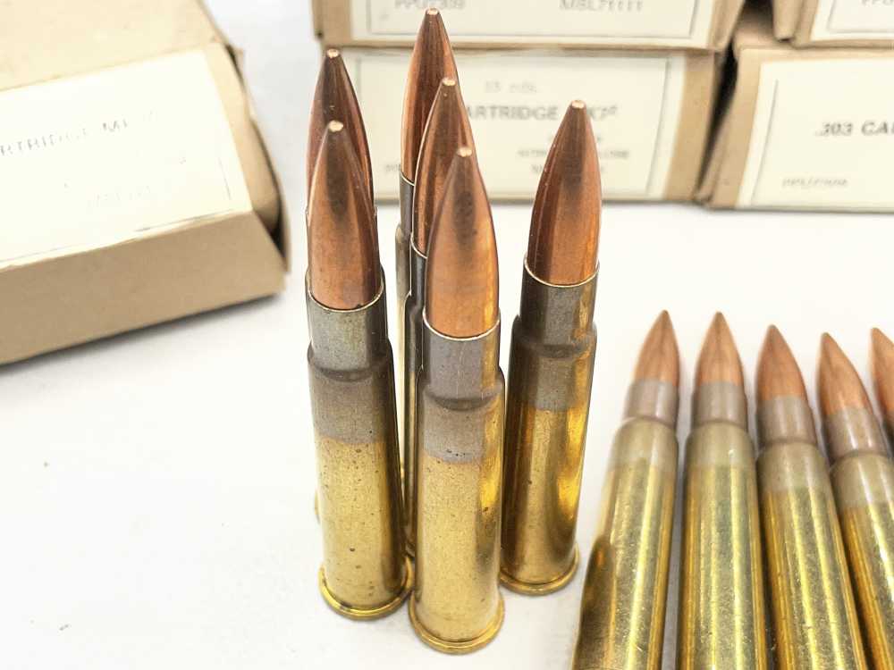 100 x vintage Kynoch 7mm Mauser ammunition 7x57 ICI UK 140 grain FMJ 1958-img-10